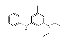 N,N-diethyl-1-methyl-5H-pyrido[4,3-b]indol-3-amine Structure