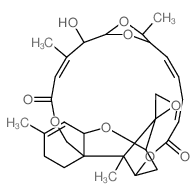 Verrucarin A,2',3'-didehydro-7'-deoxo-2'-deoxy-7',5'-(ethylideneoxy)-4'-hydroxy- (9CI) Structure