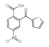 Benzoicacid, 4-nitro-2-(2-thienylcarbonyl)-结构式