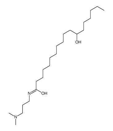 N-[3-(dimethylamino)propyl]-12-hydroxyoctadecanamide结构式