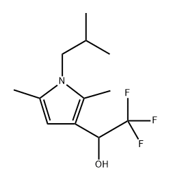 1-[2,5-Dimethyl-1-(2-methylpropyl)-1H-pyrrol-3-yl]-2,2,2-trifluoroethan-1-ol Structure