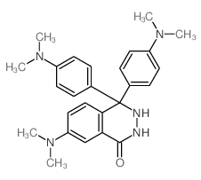 7-dimethylamino-4,4-bis(4-dimethylaminophenyl)-2,3-dihydrophthalazin-1-one Structure