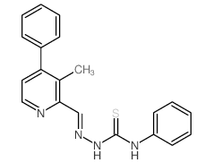 1-[(3-methyl-4-phenyl-pyridin-2-yl)methylideneamino]-3-phenyl-thiourea Structure