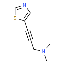 2-Propyn-1-amine,N,N-dimethyl-3-(5-thiazolyl)-(9CI) structure