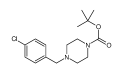 TERT-BUTYL 4-(4-CHLOROBENZYL)PIPERAZINE-1-CARBOXYLATE结构式