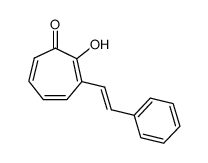 2-HYDROXY-4-STYRYL-2,4,6-CYCLOHEPTATRIEN-1-ONE Structure