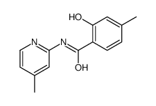 2-hydroxy-4-methyl-N-(4-methylpyridin-2-yl)benzamide Structure