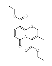 diethyl 3-methyl-6-oxo-2H,6H-pyrido<2,1-b><1,3>thiazine-4,9-dicarboxylate Structure