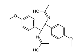 N-[(1R,2R)-2-acetamido-1,2-bis(4-methoxyphenyl)ethyl]acetamide结构式