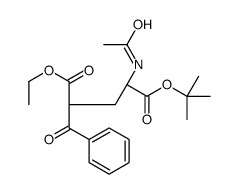 5-O-tert-butyl 1-O-ethyl (4S)-4-acetamido-2-benzoylpentanedioate结构式