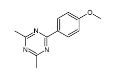 2-(4-methoxyphenyl)-4,6-dimethyl-1,3,5-triazine Structure