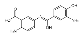 2-amino-5-[(3-amino-4-hydroxybenzoyl)amino]benzoic acid结构式