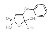 2-hydroxy-5,5-dimethyl-4-phenylselanyl-1-oxa-2$l^C11H13O3PSe-phosphacyclopent-3-ene 2-oxide picture