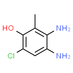 o-Cresol,3,4-diamino-6-chloro- (2CI) Structure