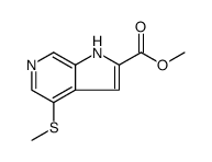 METHYL 4-(METHYLTHIO)-1H-PYRROLO[2,3-C]PYRIDINE-2-CARBOXYLATE Structure