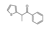 1-phenyl-2-thiophen-2-ylpropan-1-one Structure