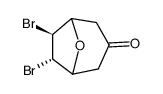 trans-6,7-dibromo-8-oxabicyclo(3.2.1)octan-3-one结构式