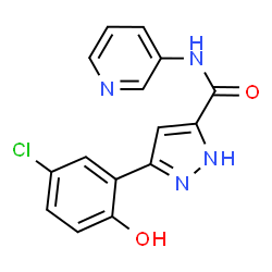 3-(5-chloro-2-hydroxyphenyl)-N-(3-pyridinyl)-1H-pyrazole-5-carboxamide Structure