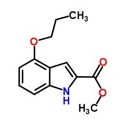 4-PROPOXY-1H-INDOLE-2-CARBOXYLIC ACID METHYL ESTER structure