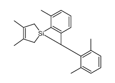 1,1-bis(2,6-dimethylphenyl)-3,4-dimethyl-2,5-dihydrosilole Structure