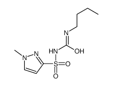 1-butyl-3-(1-methylpyrazol-3-yl)sulfonylurea结构式