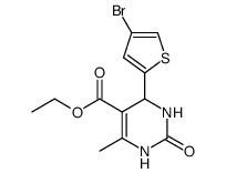 ethyl 4-(4-bromothiophen-2-yl)-6-methyl-2-oxo-1,2,3,4-tetrahydropyrimidine-5-carboxylate Structure