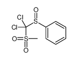 [dichloro(methylsulfonyl)methyl]sulfinylbenzene Structure