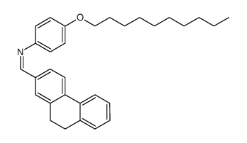 (4-Decyloxy-phenyl)-[1-(9,10-dihydro-phenanthren-2-yl)-meth-(Z)-ylidene]-amine Structure