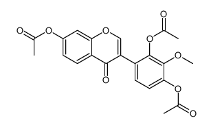 7,2',4'-triacetoxy-3'-methoxyisoflavone Structure