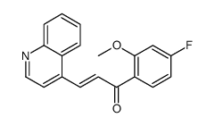 1-(4-fluoro-2-methoxyphenyl)-3-quinolin-4-ylprop-2-en-1-one Structure