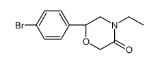 (6S)-6-(4-bromophenyl)-4-ethylmorpholin-3-one Structure