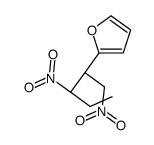 2-[(2S,3S)-1,3-dinitropentan-2-yl]furan结构式