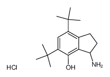 1-amino-4,6-di-tert-butyl-7-hydroxyindan hydrochloride结构式