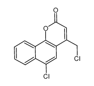 6-chloro-4-(chloromethyl)-2H-benzo[h]chromen-2-one结构式