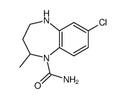 7-chloro-2-methyl-2,3,4,5-tetrahydro-benzo[b][1,4]diazepine-1-carboxylic acid amide Structure