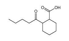 2-valeryl-cyclohexanecarboxylic acid Structure