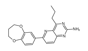 4-n-propyl-6-(3,4-dihydro-2H-1,5-benzodioxepin-7-yl)pyrido[3,2-d]pyrimidin-2-ylamine Structure