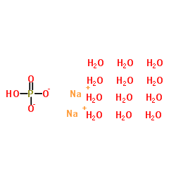 Disodium phosphate dodecahydrate Structure