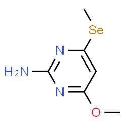 2-Pyrimidinamine, 4-methoxy-6-(methylseleno)- (9CI) structure