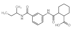 2-({3-[(sec-Butylamino)carbonyl]anilino}carbonyl)-cyclohexanecarboxylic acid结构式