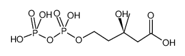 mevalonic acid, r, pyrophosphate Structure