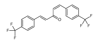 1,5-bis[4-(trifluoromethyl)phenyl]penta-1,4-dien-3-one Structure