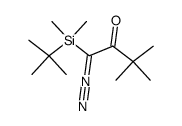 (3,3-dimethyl-1-diazo-2-oxobutyl)-(tert-butyl)dimethylsilane Structure