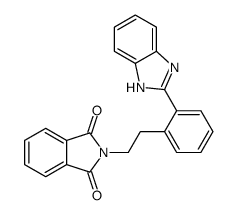 2-[2-[2-(1H-benzimidazol-2-yl)phenyl]ethyl]isoindole-1,3-dione Structure