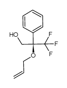 (2R)-2-allyloxy-3,3,3-trifluoro-2-phenyl-propan-1-ol结构式