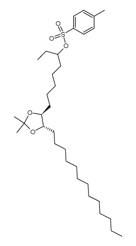 3-hydroxy-9,10-isopropylidenedioxytricosane tosylate Structure