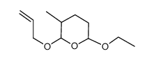 2H-Pyran,6-ethoxytetrahydro-3-methyl-2-(2-propenyloxy)-(9CI)结构式