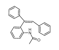 (Z)-N-(2-(1,2-diphenylvinyl)phenyl)acetamide Structure