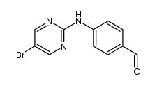 4-(5-bromopyrimidin-2-ylamino)benzaldehyde结构式