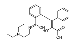 (E)-3-[2-[2-(diethylamino)ethylcarbamoyl]phenyl]-2-hydroxy-3-phenylprop-2-enoic acid Structure